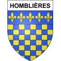 Stickers coat of arms Homblières adhesive sticker