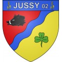 Stickers coat of arms Jussy adhesive sticker