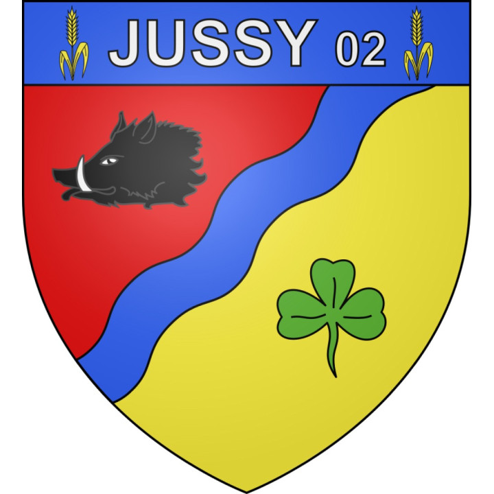Jussy Sticker wappen, gelsenkirchen, augsburg, klebender aufkleber