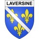 Pegatinas escudo de armas de Laversine adhesivo de la etiqueta engomada