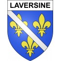 Stickers coat of arms Laversine adhesive sticker