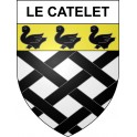 Le Catelet 02 ville sticker blason écusson autocollant adhésif