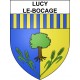 Stickers coat of arms Lucy-le-Bocage adhesive sticker