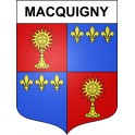 Macquigny 02 ville sticker blason écusson autocollant adhésif