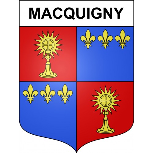 Adesivi stemma Macquigny adesivo