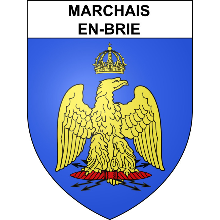 Marchais-en-Brie Sticker wappen, gelsenkirchen, augsburg, klebender aufkleber