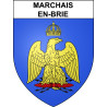 Adesivi stemma Marchais-en-Brie adesivo