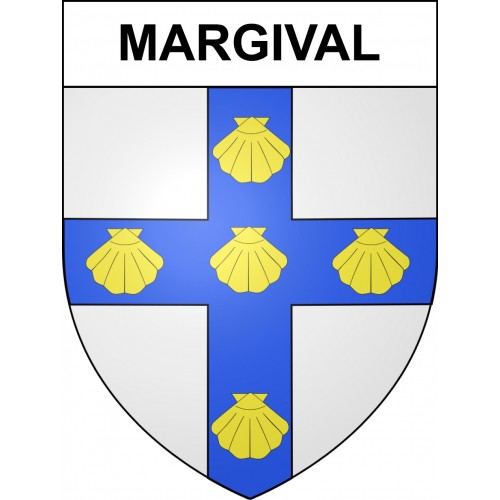Margival 02 ville sticker blason écusson autocollant adhésif