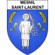 Stickers coat of arms Mesnil-Saint-Laurent adhesive sticker