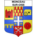 Stickers coat of arms Monceau-sur-Oise adhesive sticker