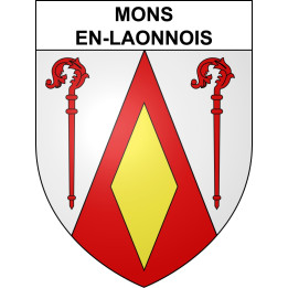 Stickers coat of arms Mons-en-Laonnois adhesive sticker