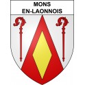Stickers coat of arms Mons-en-Laonnois adhesive sticker