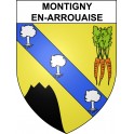 Stickers coat of arms Montigny-en-Arrouaise adhesive sticker