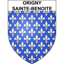 Origny-Sainte-Benoite Sticker wappen, gelsenkirchen, augsburg, klebender aufkleber