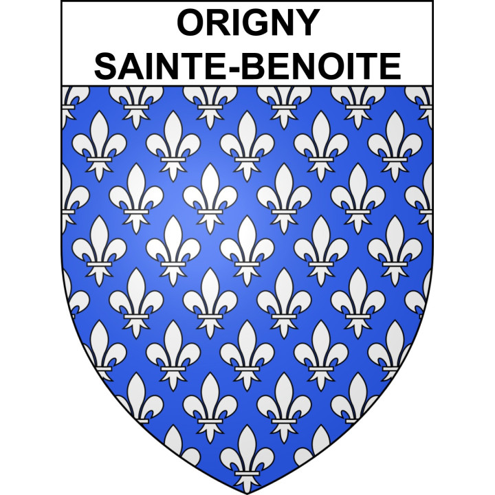 Origny-Sainte-Benoite Sticker wappen, gelsenkirchen, augsburg, klebender aufkleber