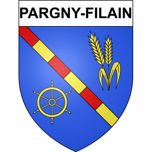 Pargny-Filain 02 ville sticker blason écusson autocollant adhésif