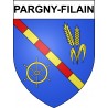 Pargny-Filain Sticker wappen, gelsenkirchen, augsburg, klebender aufkleber
