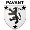 Pegatinas escudo de armas de Pavant adhesivo de la etiqueta engomada