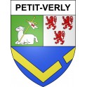 Petit-Verly 02 ville sticker blason écusson autocollant adhésif