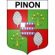 Pegatinas escudo de armas de Pinon adhesivo de la etiqueta engomada