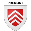 Prémont 02 ville sticker blason écusson autocollant adhésif