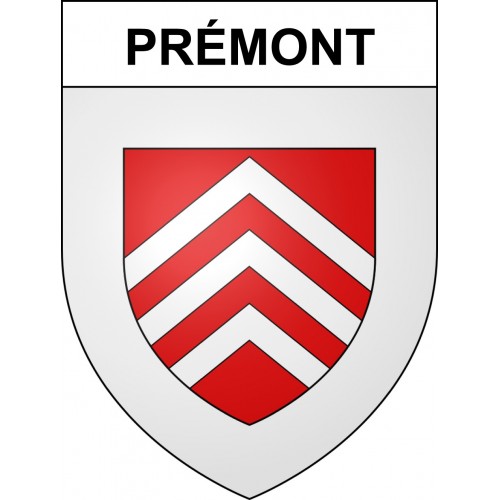 Pegatinas escudo de armas de Prémont adhesivo de la etiqueta engomada