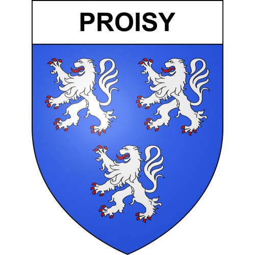 Proisy 02 ville sticker blason écusson autocollant adhésif