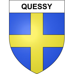 Quessy 02 ville sticker blason écusson autocollant adhésif