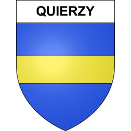 Quierzy 02 ville sticker blason écusson autocollant adhésif