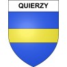 Pegatinas escudo de armas de Quierzy adhesivo de la etiqueta engomada