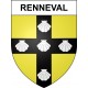 Pegatinas escudo de armas de Renneval adhesivo de la etiqueta engomada