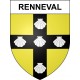 Renneval 02 ville sticker blason écusson autocollant adhésif