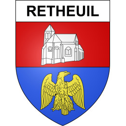 Stickers coat of arms Retheuil adhesive sticker