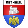Retheuil Sticker wappen, gelsenkirchen, augsburg, klebender aufkleber