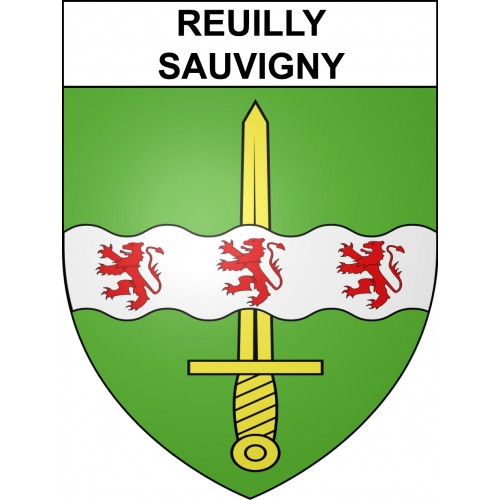 Reuilly-Sauvigny 02 ville sticker blason écusson autocollant adhésif