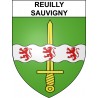 Reuilly-Sauvigny Sticker wappen, gelsenkirchen, augsburg, klebender aufkleber