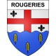 Rougeries 02 ville sticker blason écusson autocollant adhésif