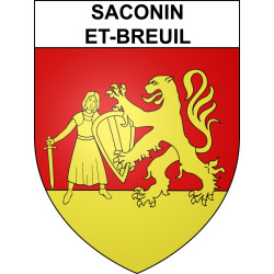 Adesivi stemma Saconin-et-Breuil adesivo