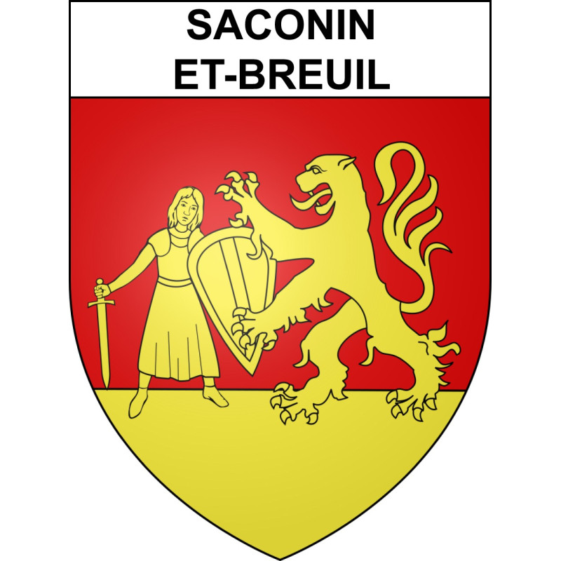 Adesivi stemma Saconin-et-Breuil adesivo