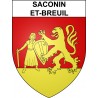 Saconin-et-Breuil Sticker wappen, gelsenkirchen, augsburg, klebender aufkleber