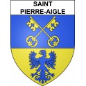 Saint-Pierre-Aigle 02 ville sticker blason écusson autocollant adhésif