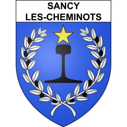 Stickers coat of arms Sancy-les-Cheminots adhesive sticker