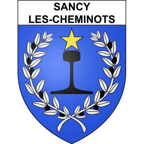 Stickers coat of arms Sancy-les-Cheminots adhesive sticker
