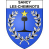 Sancy-les-Cheminots 02 ville sticker blason écusson autocollant adhésif
