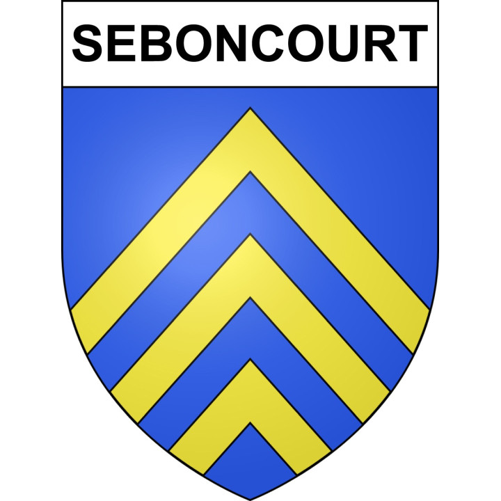 Seboncourt 02 ville sticker blason écusson autocollant adhésif