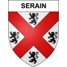 Serain 02 ville sticker blason écusson autocollant adhésif