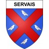 Servais 02 ville sticker blason écusson autocollant adhésif