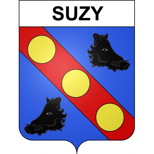Suzy 02 ville sticker blason écusson autocollant adhésif