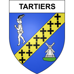 Tartiers 02 ville sticker blason écusson autocollant adhésif