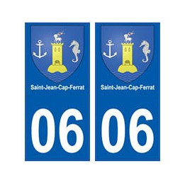 06 Saint-Jean-Cap-Ferrat blason autocollant plaque ville